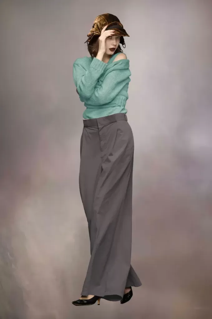 Pantaloni con pieghe Maison Margiela