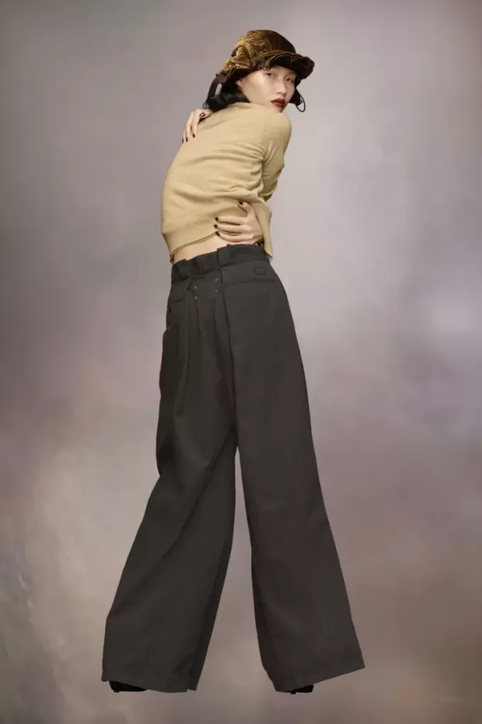 Pantaloni con pieghe Maison Margiela