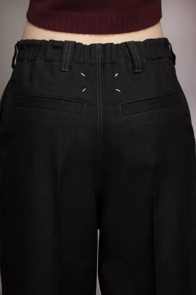 Pantaloni di lana plissettati Pantaloni di lana plissettati