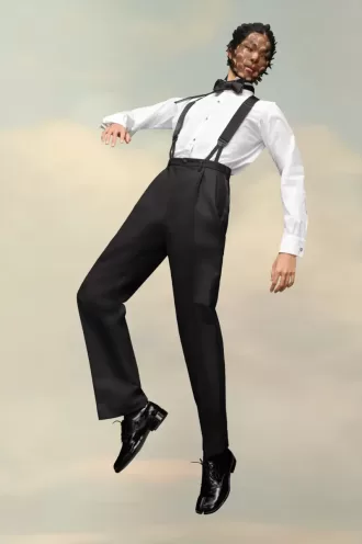 Pantaloni in mohair britannico