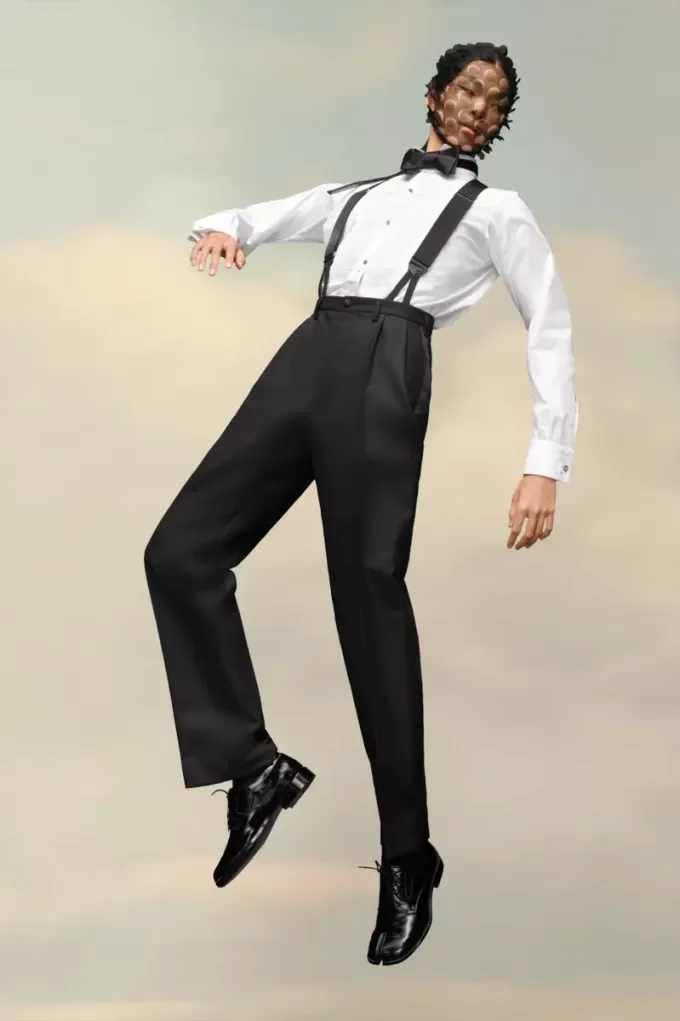 Pantaloni in mohair britannico Pantaloni in mohair britannico