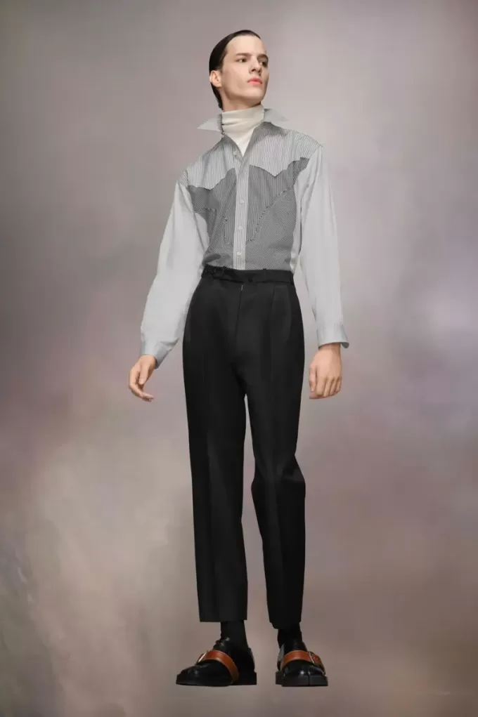 Pantaloni in mohair britannico Pantaloni in mohair britannico