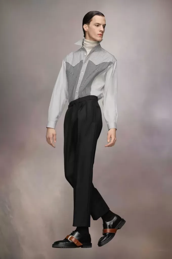 Pantaloni in mohair britannico Pantaloni in mohair britannico