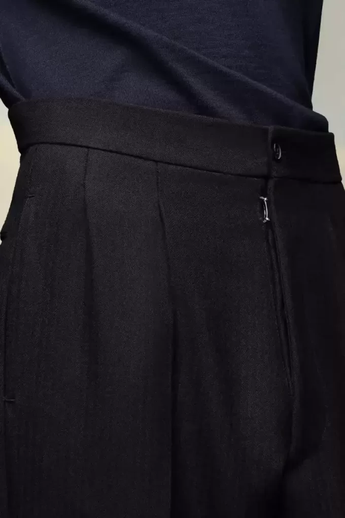 Pantaloni in mohair britannico Pantaloni in mohair britannico