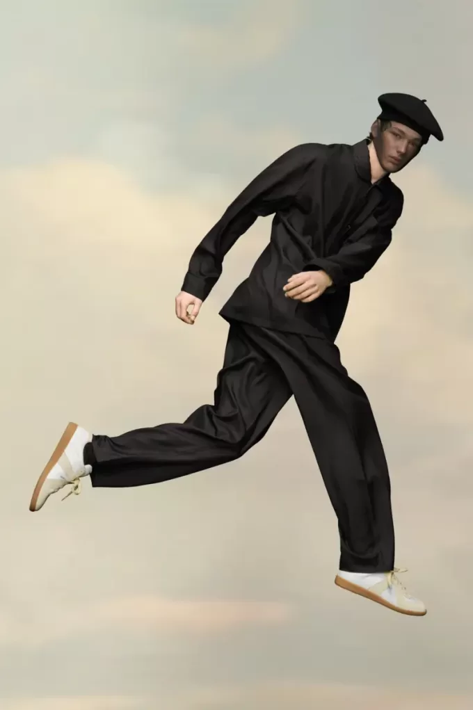 Pantaloni in popeline di seta Pantaloni in popeline di seta