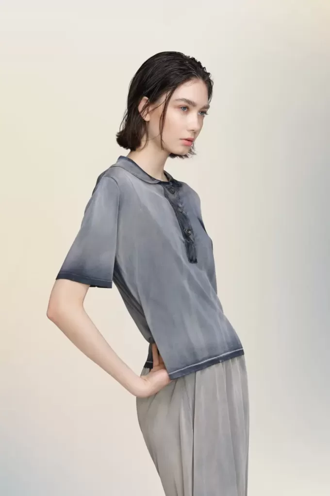 Polo Maison Margiela effetto sbiadito dal sole