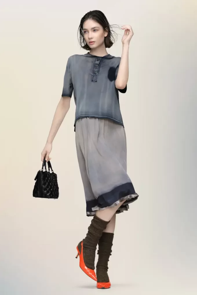 Polo Maison Margiela effetto sbiadito dal sole