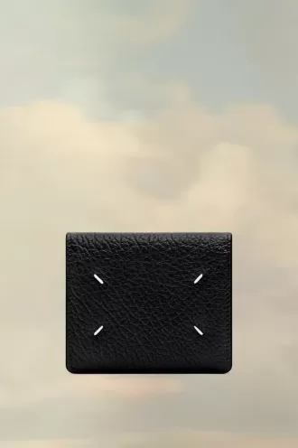 Portacarte con tasca a quattro cuciture