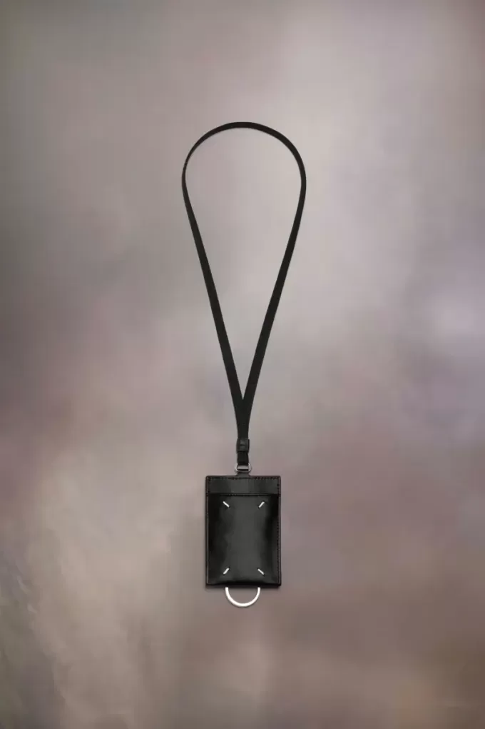 Portacarte in pizzo con logo