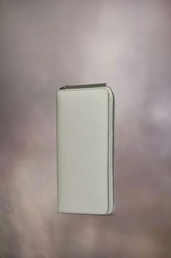 Portafoglio con cerniera a quattro punti