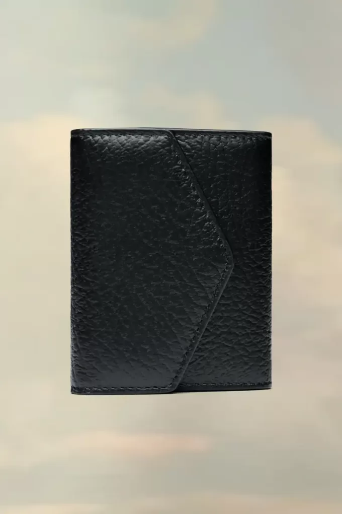 Portafoglio in pelle con chiusura a fisarmonica Portafoglio in pelle con chiusura a fisarmonica