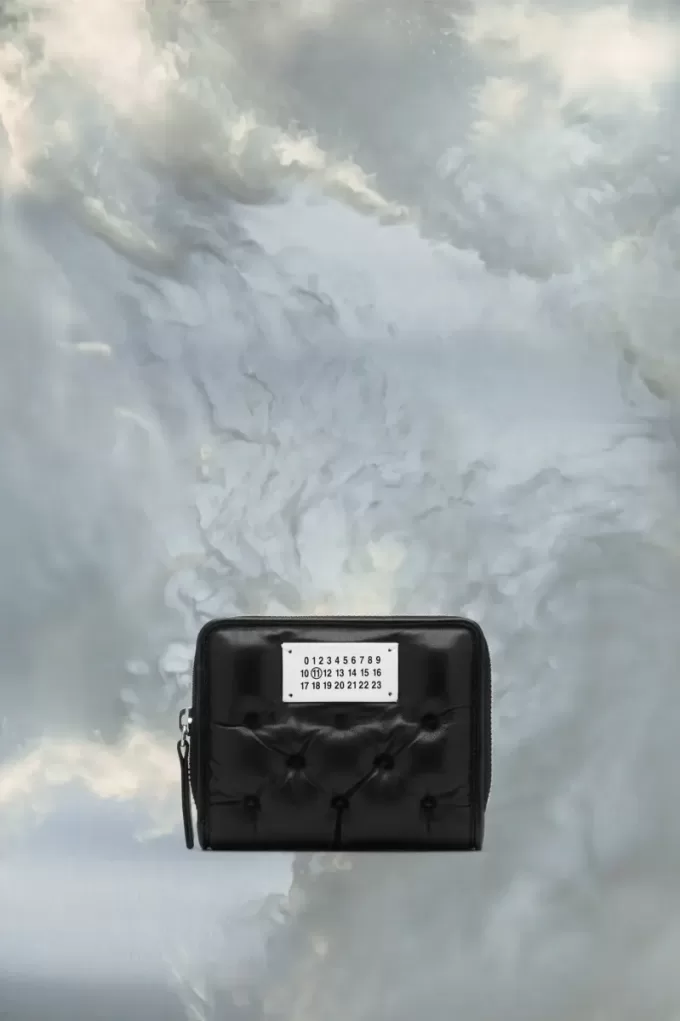 Portafoglio piccolo ricamato Glam Slam