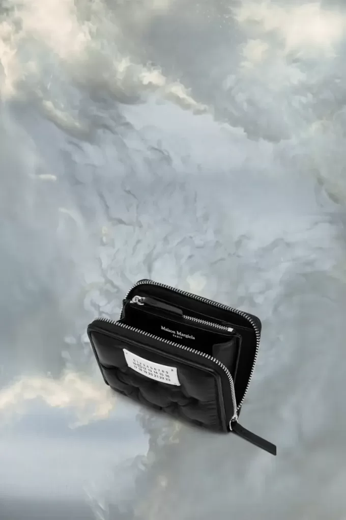 Portafoglio piccolo ricamato Glam Slam