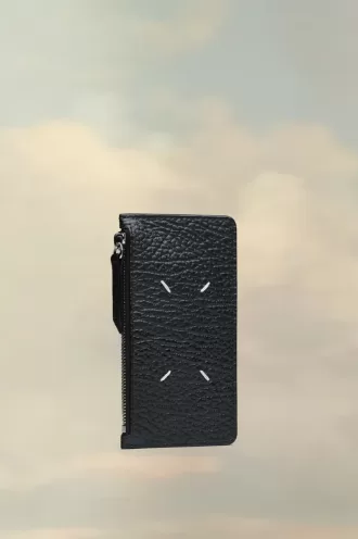 Portafoglio porta carte con quattro cuciture