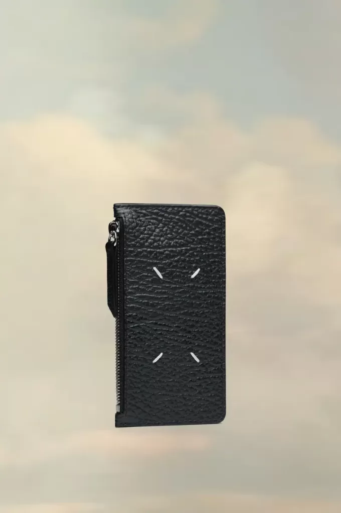 Portafoglio porta carte con quattro cuciture Portafoglio porta carte con quattro cuciture