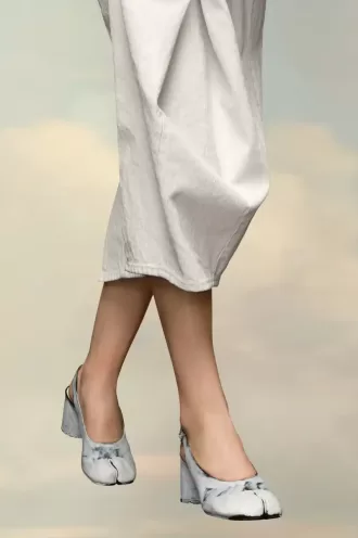 Scarpe Tabi Bianchetto Slingback