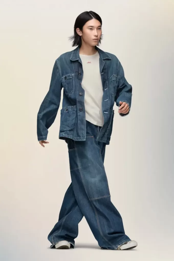 T-shirt in cotone a coste