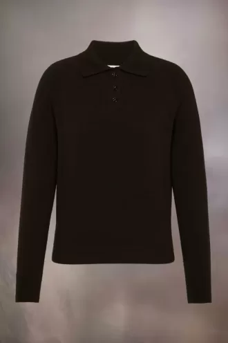 Top a collo alto in lana Maison Margiela