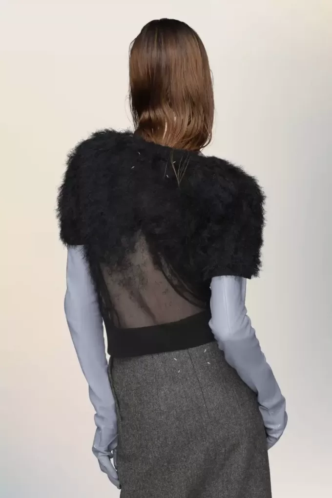 Top in maglia di seta retrograda