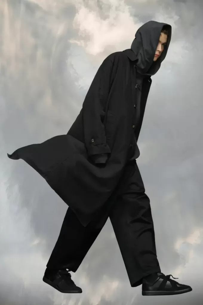 Trench color pesca Maison Margiela